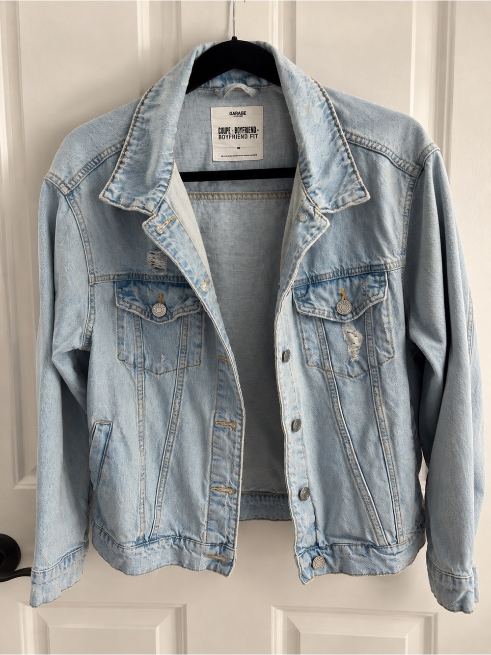 Garage Light Blue Boyfriend Denim Jacket